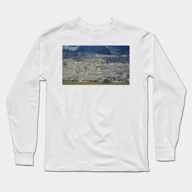 Swiss Landscape. Canton Valais. Long Sleeve T-Shirt by IgorPozdnyakov